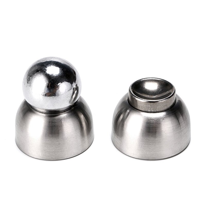 Sumnacon Powerful Magnetic Doorstop - 2 Pcs Stainless Steel Mini Door Stopper, Heavy Duty Magnetism Door Holder for Bedroom Bathroom Kitchen Home Office - Image 5